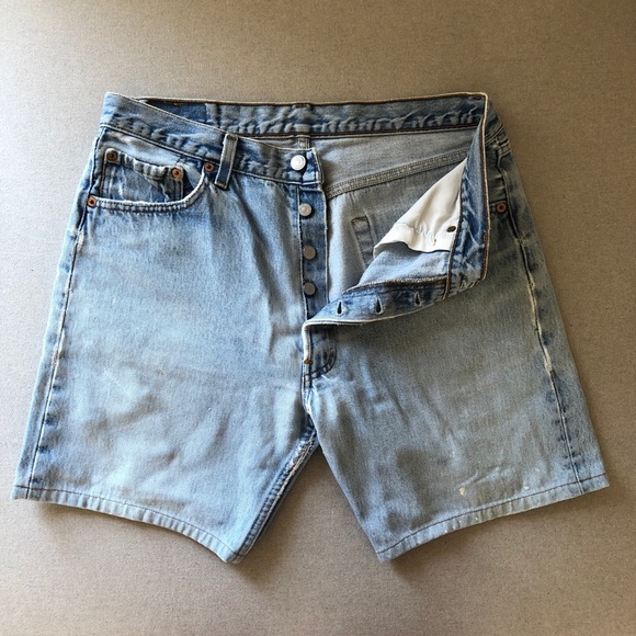 Button Fly Vintage Levi’s 501 Shorts - Picture 1 of 9